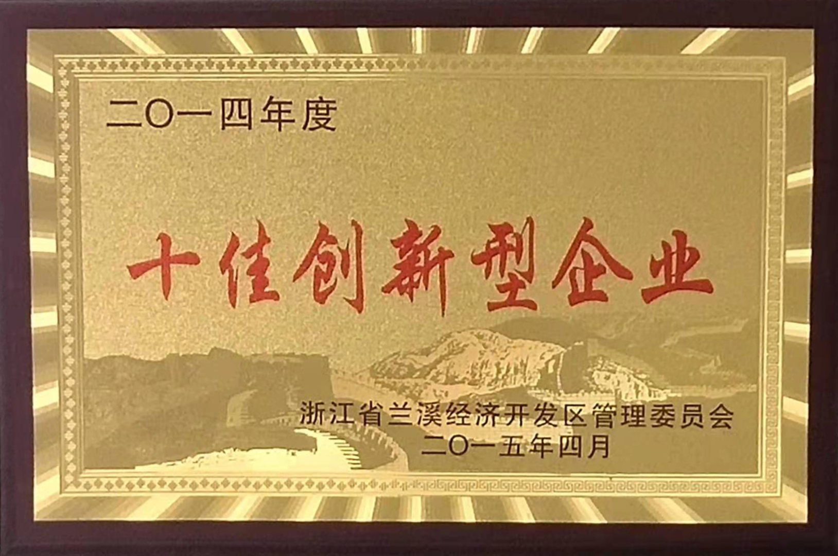 十佳創(chuàng)新型企業(yè)